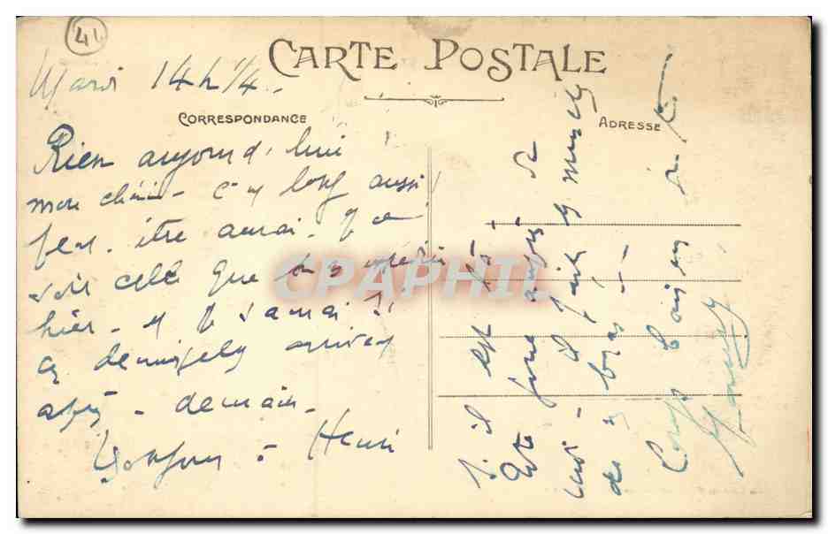 Le pouliguen CPA Au large les Evens — Back