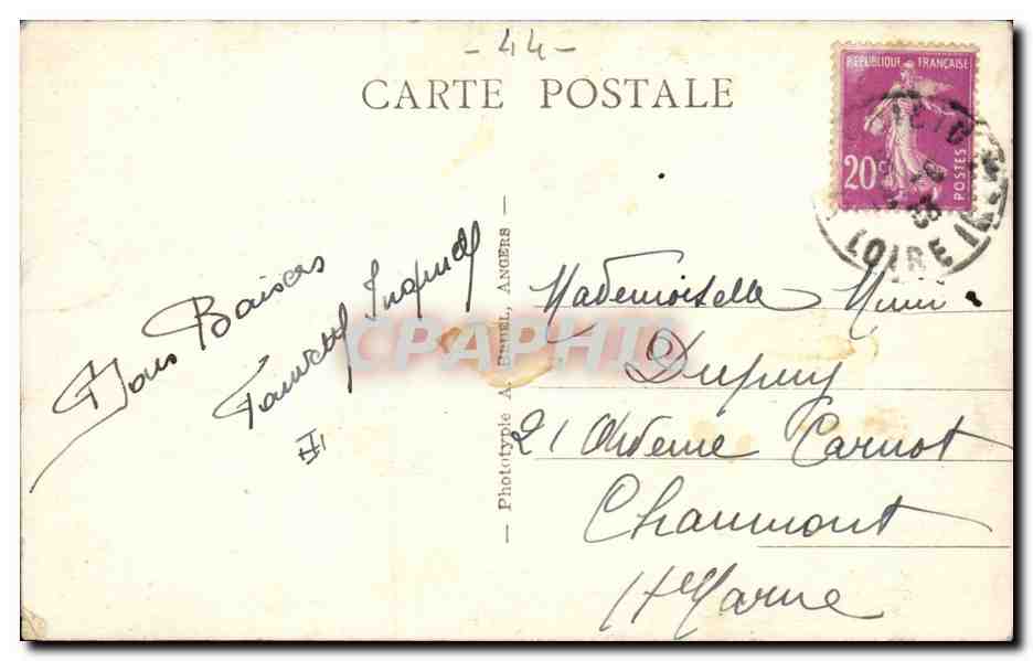 Le Croisic CPA Le coin prefere des pecheurs — Rückseite