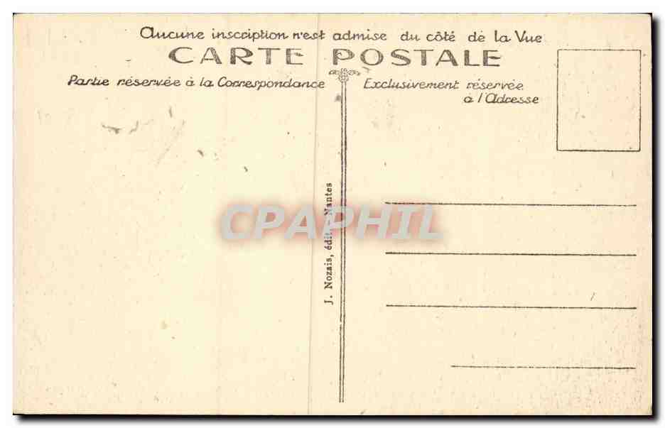 CPA La Briere Moulin de la rodrie Pendille — Rückseite