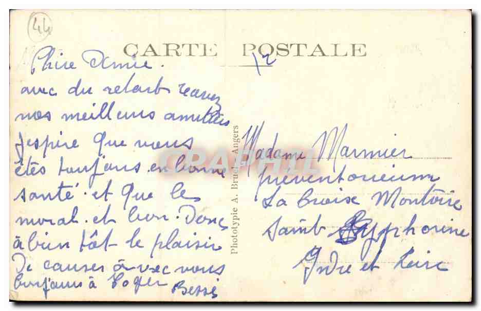 Le Croisic CPA le phare de la grande jetee (lighthouse) — Rückseite