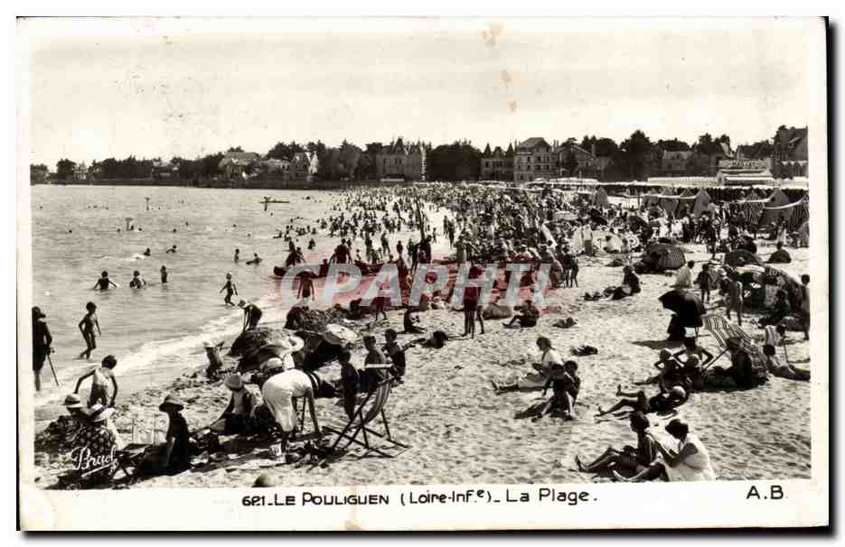 Le Pouliguen CPA La plage