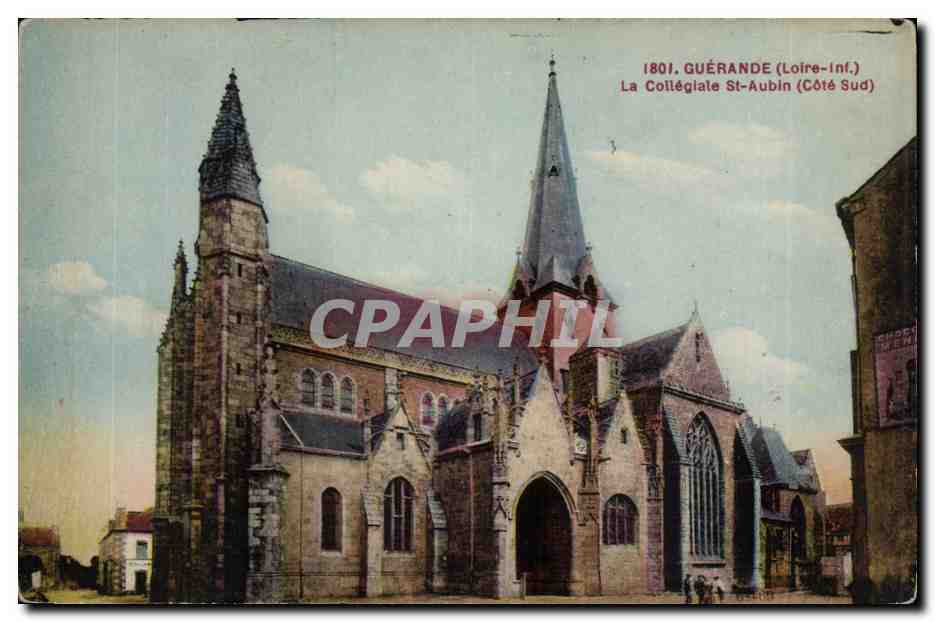 Guerande CPA La collegiale St Aubon (cote Sud)