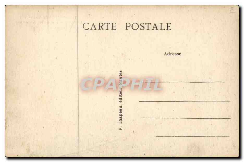 Guerande CPA La collegiale St Aubon (cote Sud) — Rückseite