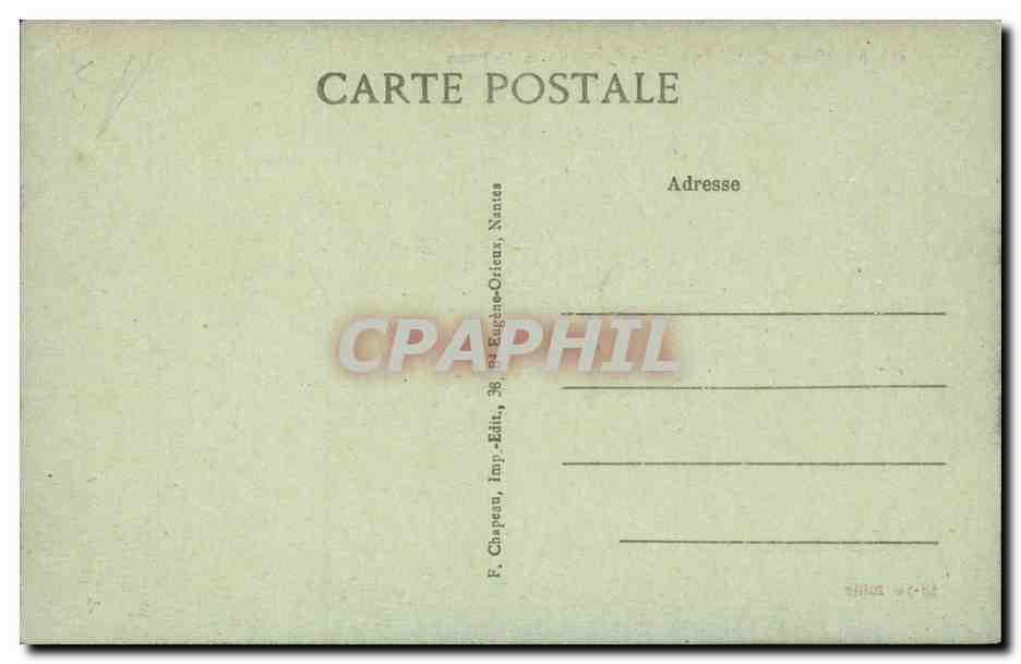 Au bord de l'ocean CPA La cueillette du goemon — Rückseite