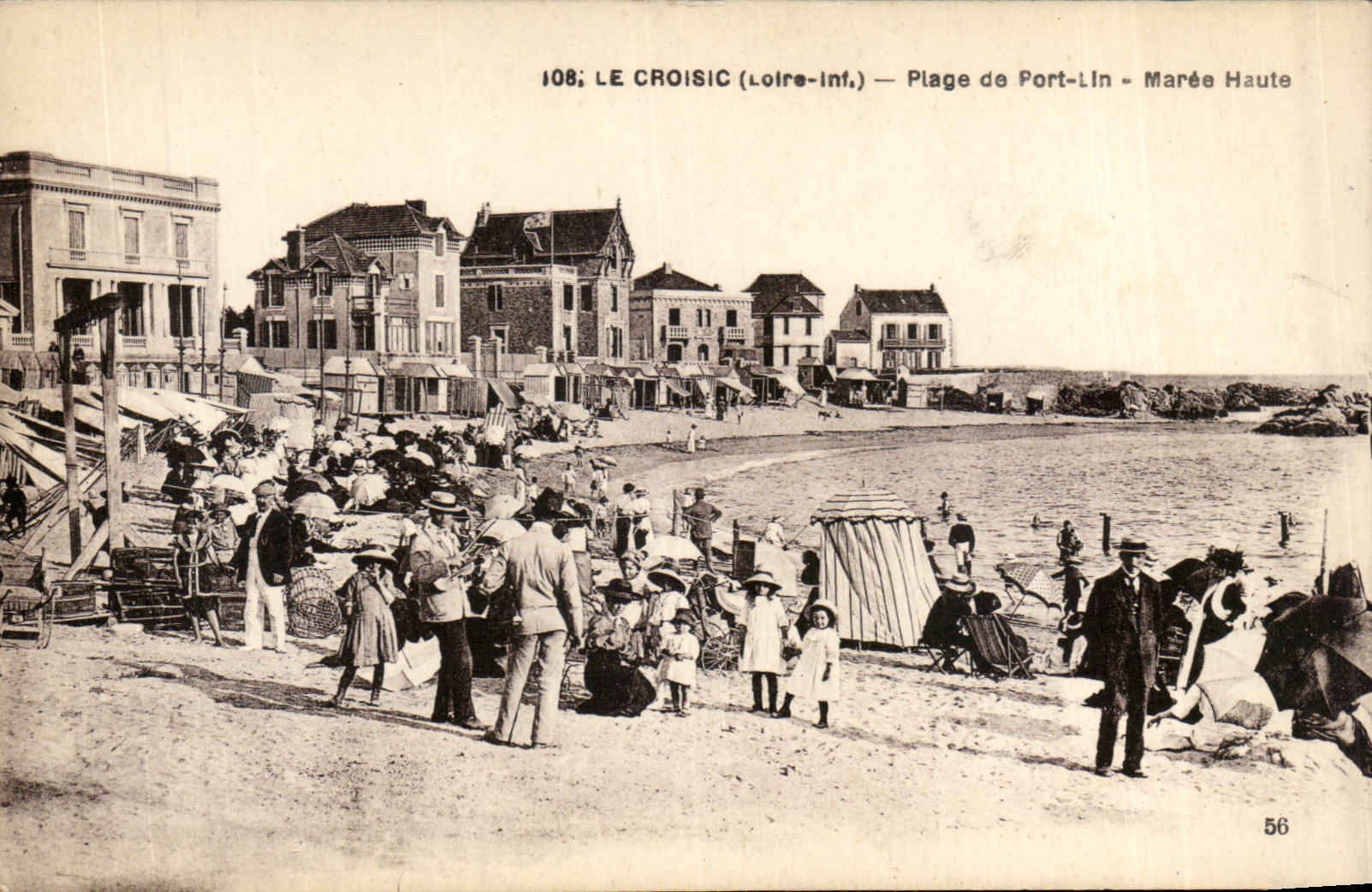 Le Croisic CPA Plage de Port Lin Maree haute