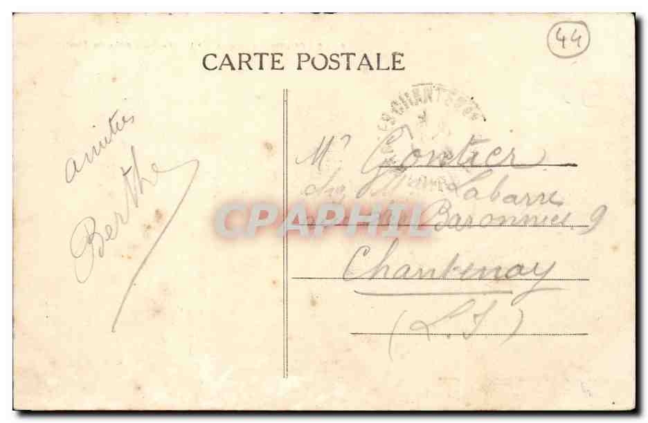 Le Pouliguen CPA Le port pres du pont — Rückseite