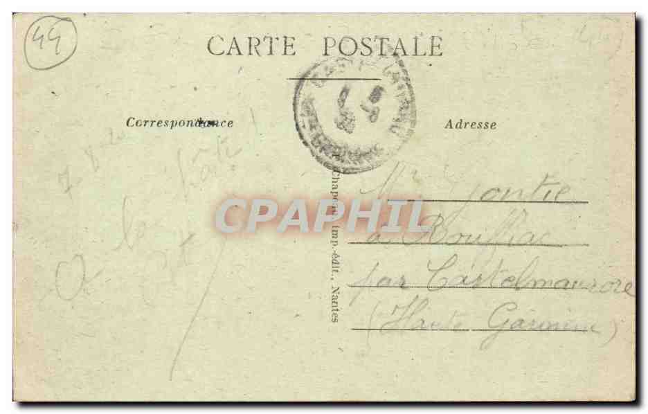 Guerande CPA Tour et fosses Ste Anne — Back