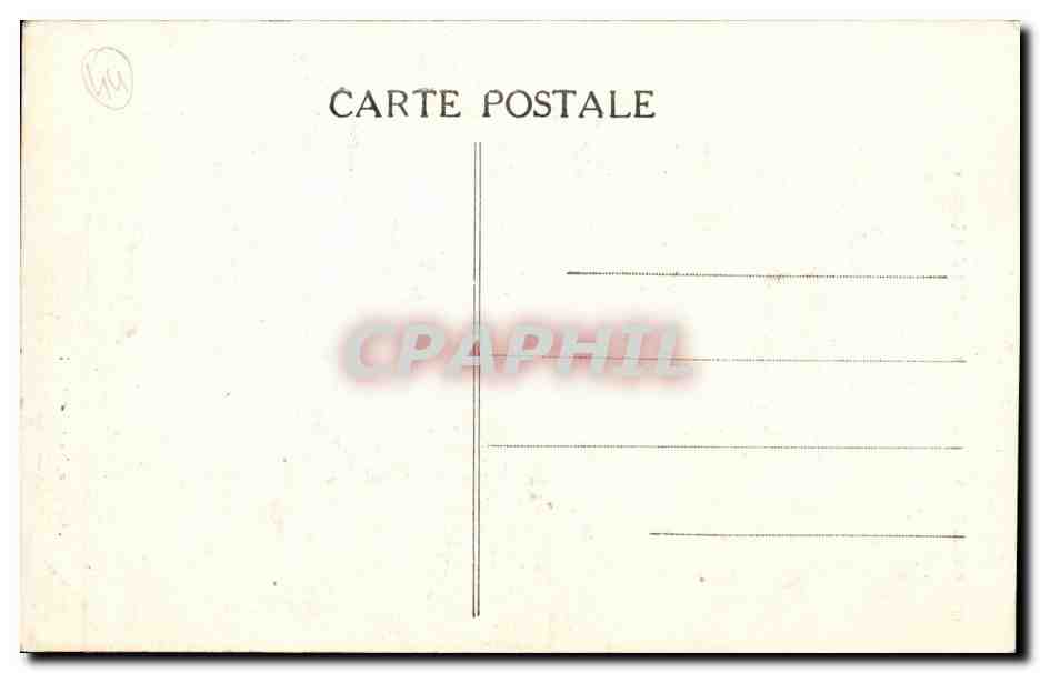 Nantes CPA Vieilles maisons de la rue des Carmes — Rückseite