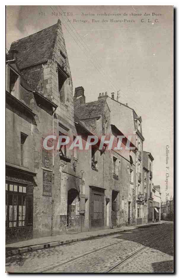 Nantes CPA Ancien rendez vous de chasse des Ducs de Bretagne Rue des Hauts paves