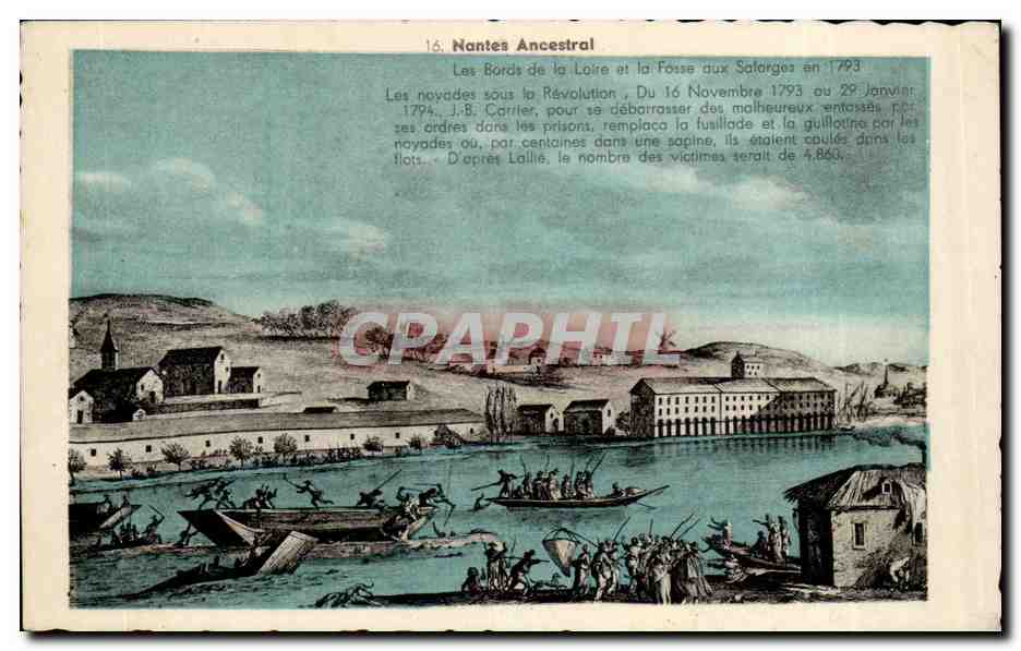 Nantes CPA Les bords de la Loire et la fosse aux Salorges en 1793