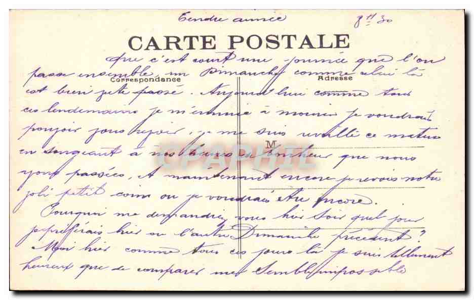 La Bernerie CPA La plage — Rückseite