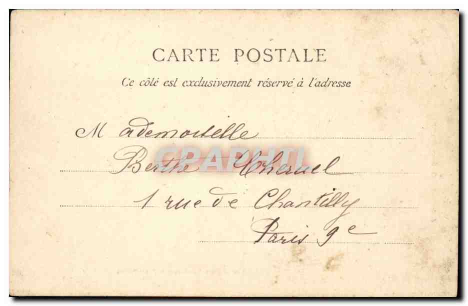 CPA Nos jolies pecheuses (Calavados) (folklore coiffe) — Verso
