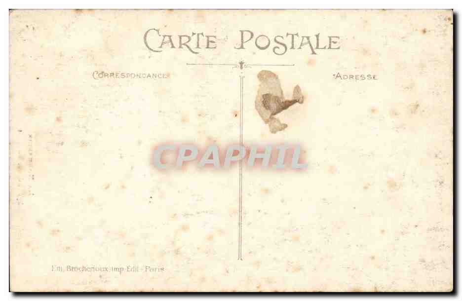 CPA La Normandie Fileuse au rouet (folklore coiffe costume) — Verso