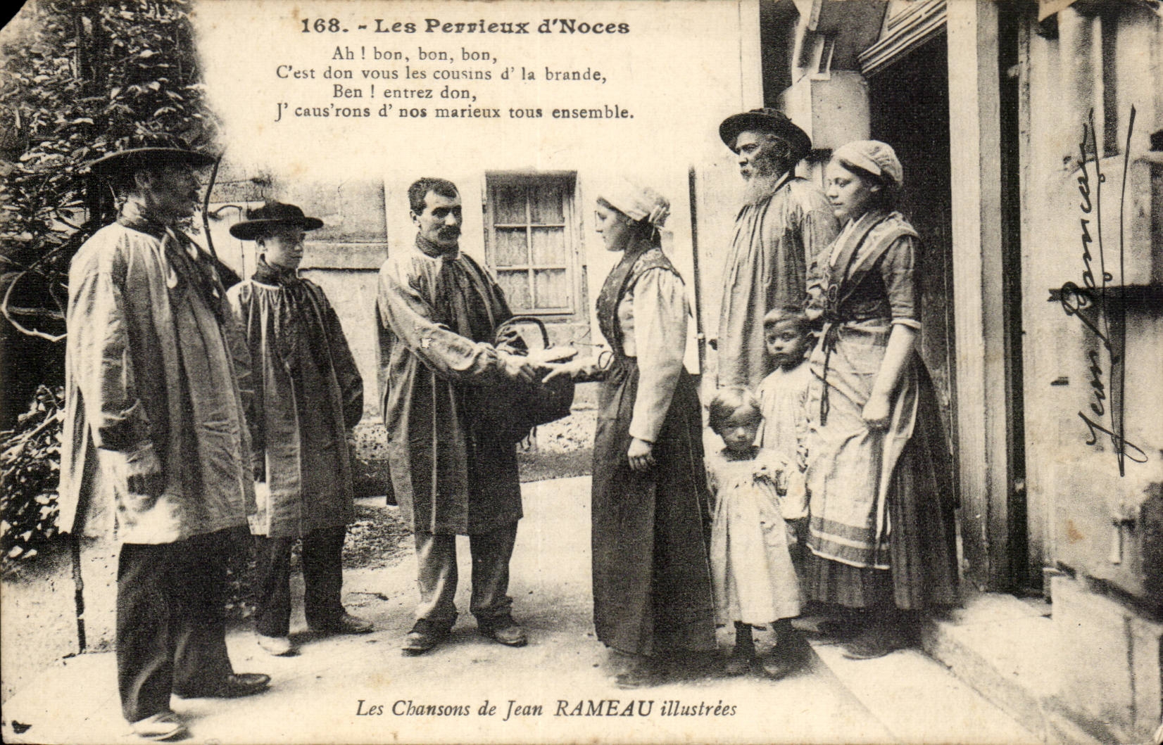 Les Perrieux d'noces Les chansons de Jean Rameau illustrees (folklore costumes)