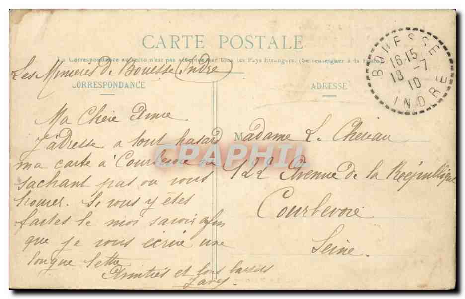 CPA Les chansons de Jean Rameau Le retour du soldat (folklore coiffe costume) — Verso