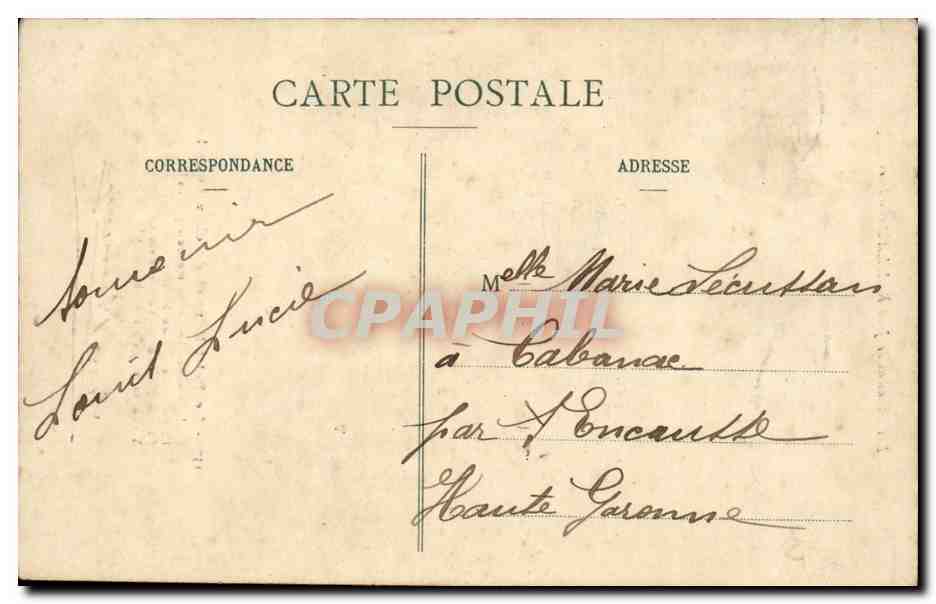 CPA Les chansons de Jean Rameau Le petit bonnet de chez nous (folklore coiffe costume) — Verso