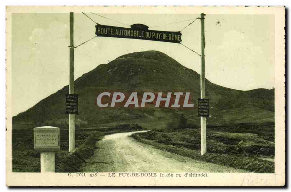 Puy de Dome CPA G d'O (route automobile du Puy de Dome)