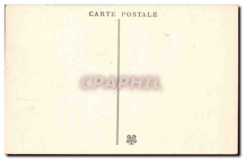 Types d'Auvergne CPA paysan et paysanne revenant de la foire (folklore costume cheval horse) — Verso