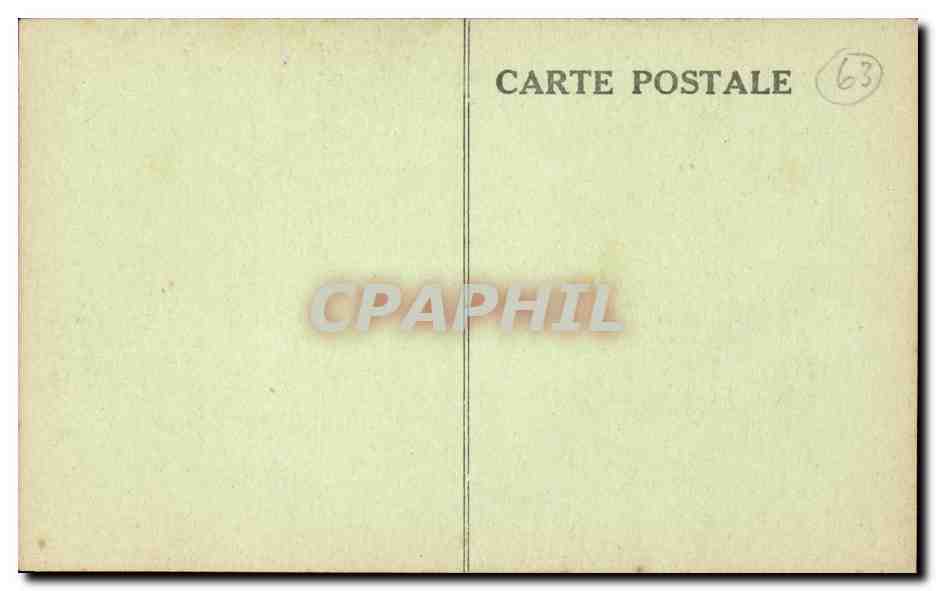 Auvergne CPA Paysanne Sanfloraine en habits de fete (danse folklore costume) — Verso