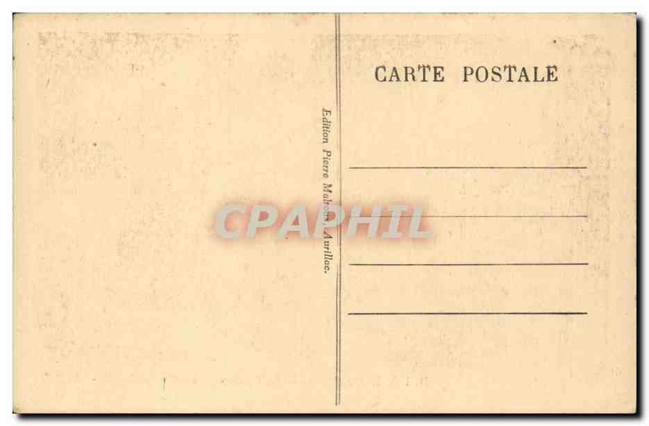 Auvergne CPA Le croisement (folklore costume danse) — Rückseite