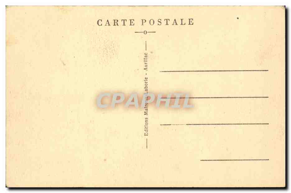 Auvergne CPA Un repas de noce (folklore costume) — Verso