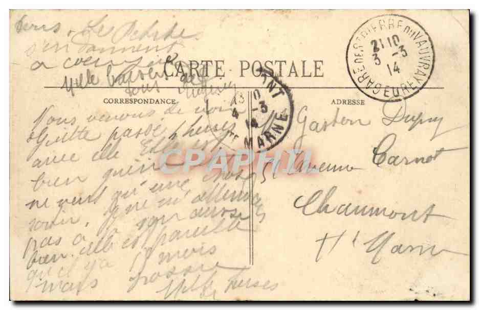 La Normandie pittoresque CPA Ecoute ma fille (folklore costume) — Verso