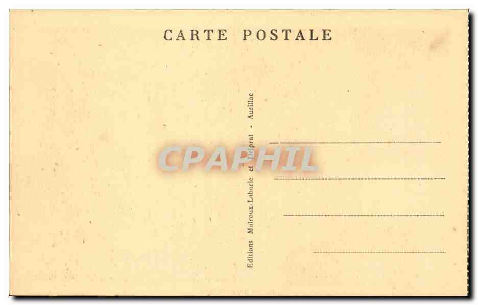 En Auvergne CPA Un repas de noce (folklore costume) — Rückseite