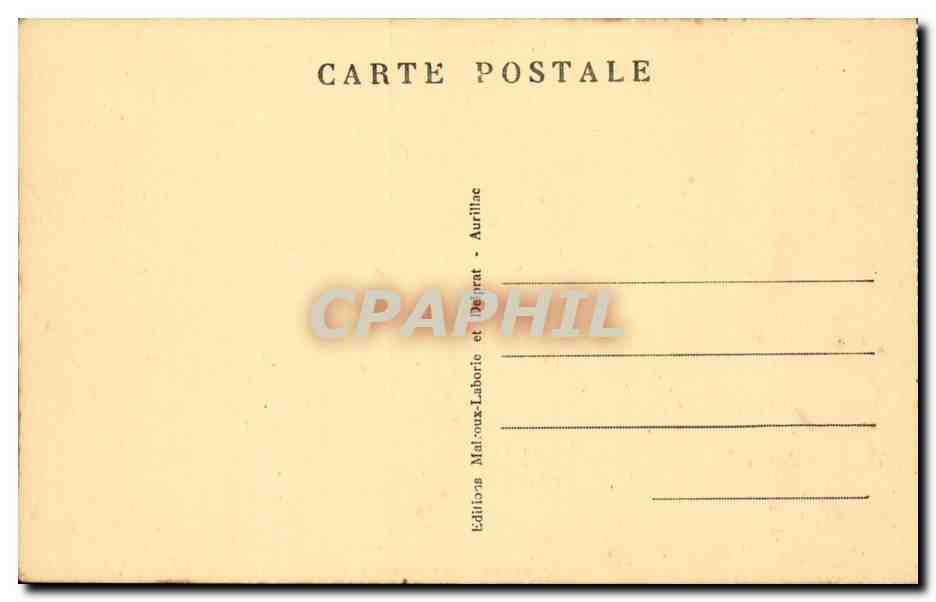 En Auvergne CPA La bourree Le croisement (folklore costume) — Rückseite
