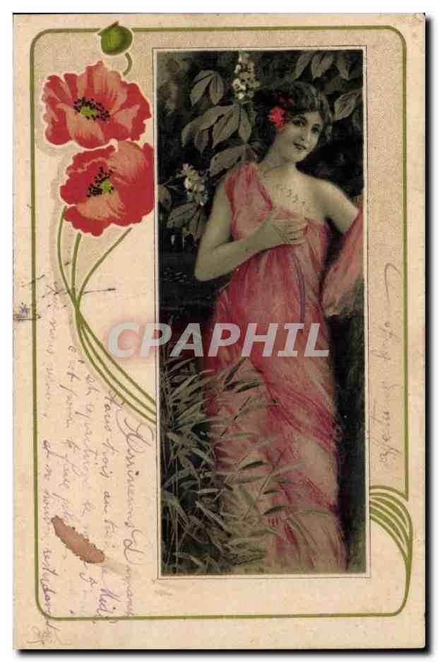 CPA Fantaisie Femme 