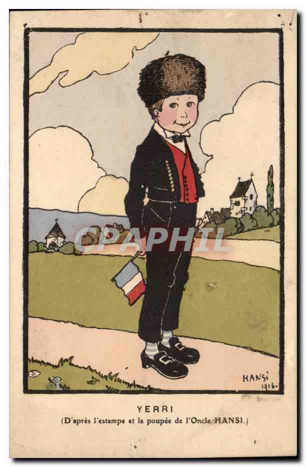 CPA Fantaisie Illustrateur Hansi Yerri (d''apres l'estampe et la poupee de l'oncle Hansi)
