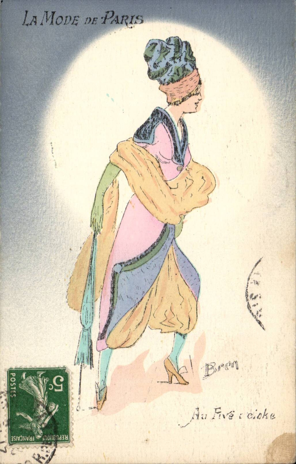 The Fashion of Paris — woman in fashion attire — publisher Bron