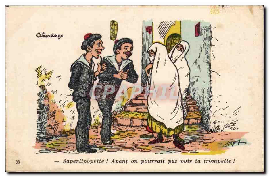 Abordage — Saperlipopette ! Avant on pourrait pas voir ta trompette ! — G. et C. Éditeurs