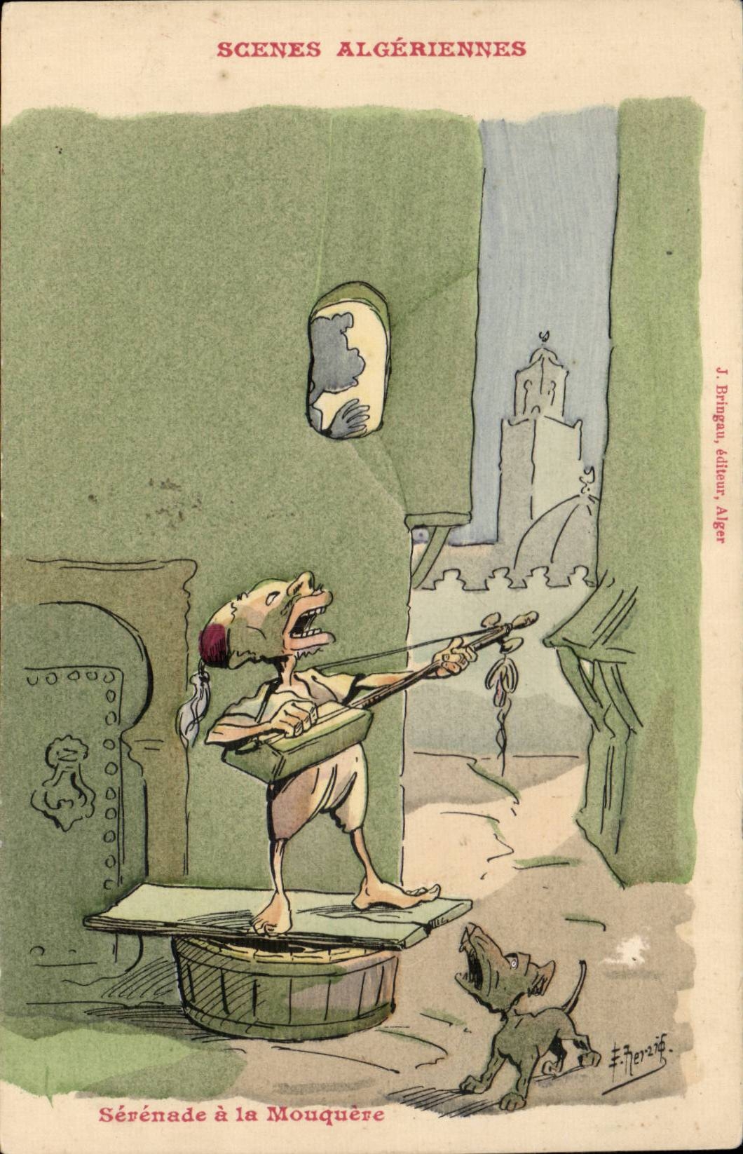 Serenade an die Mouquière — Algerische Szenen — J. Bringau, Verlag, Algier