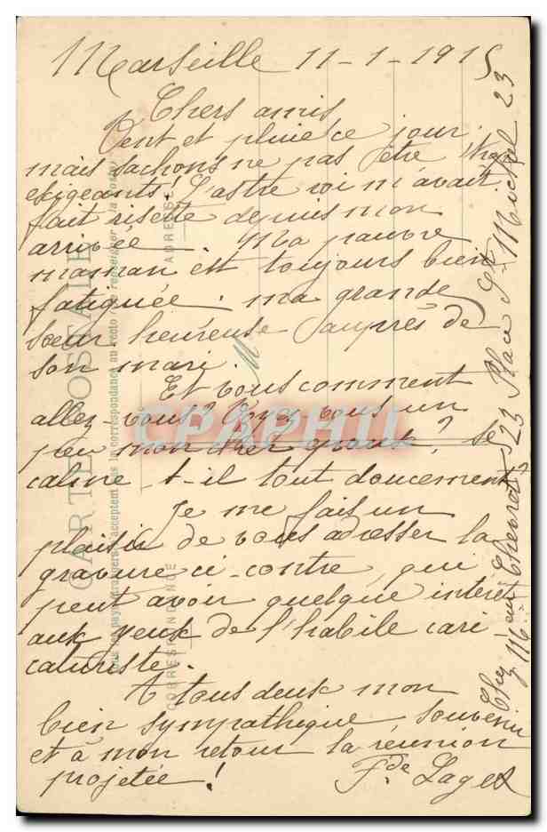 Serenade an die Mouquière — Algerische Szenen — J. Bringau, Verlag, Algier — Rückseite