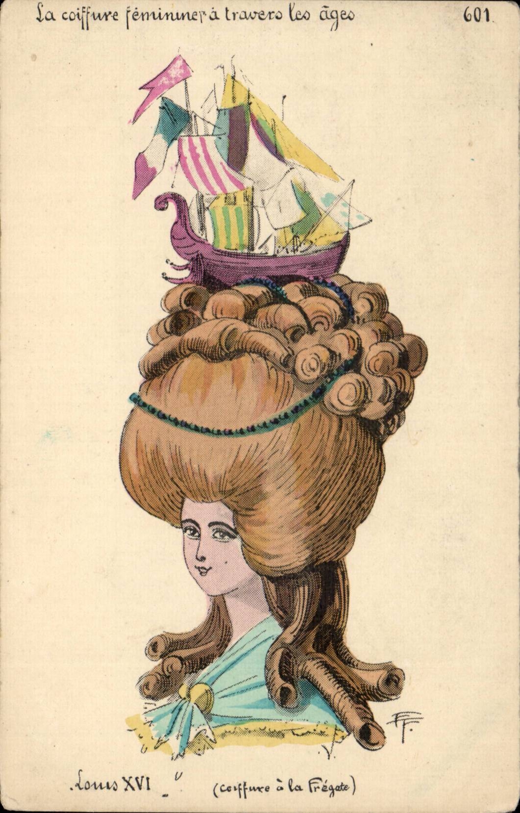 Frizur à la Frégate — Louis XVI — Verlag CPAPHIL, n° 601