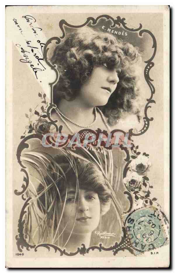 Deux portraits de femmes — E. Mendès — éditeur Villard, Paris, n° 1040