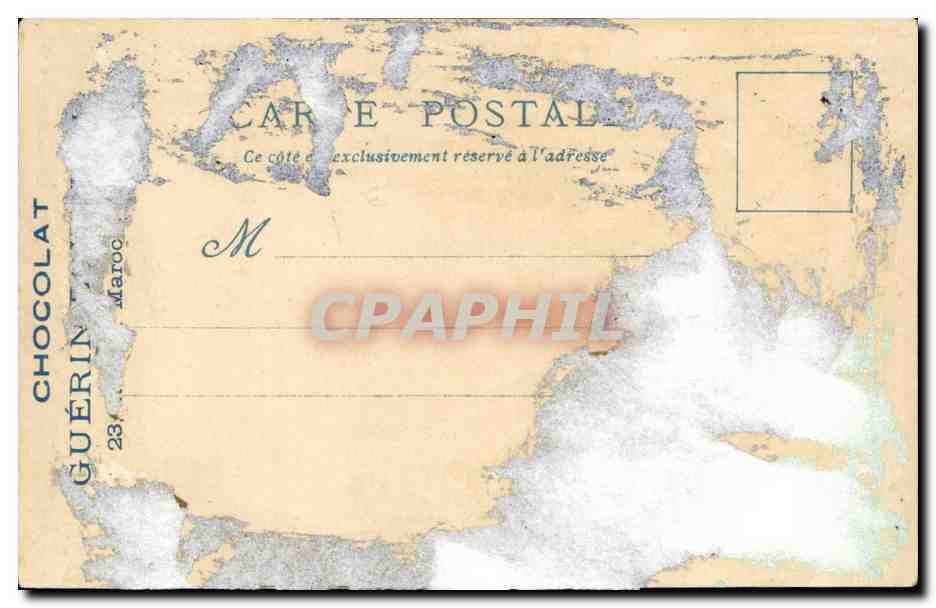 CPA Le Vieux Paris Exposition universelle de 1900 Chocolat Guerin Les bonnes gaufres toutes chaudes (patissier boulanger — Verso