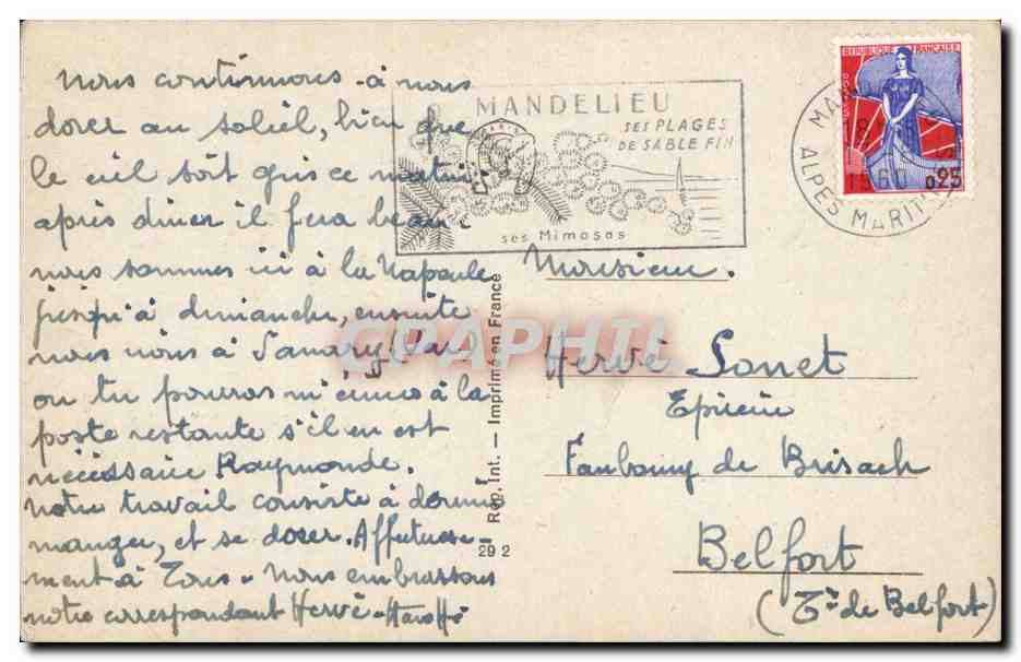 CPA Le petit poucet Mauzan illustrateur Charles Perrault (contes enfants conte enfants) — Verso