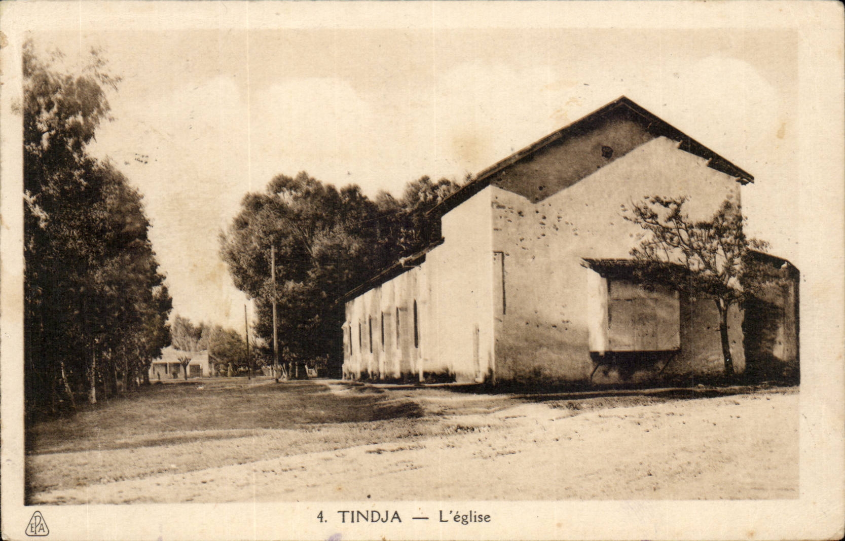 Tunisie CPA Tindja L'eglise