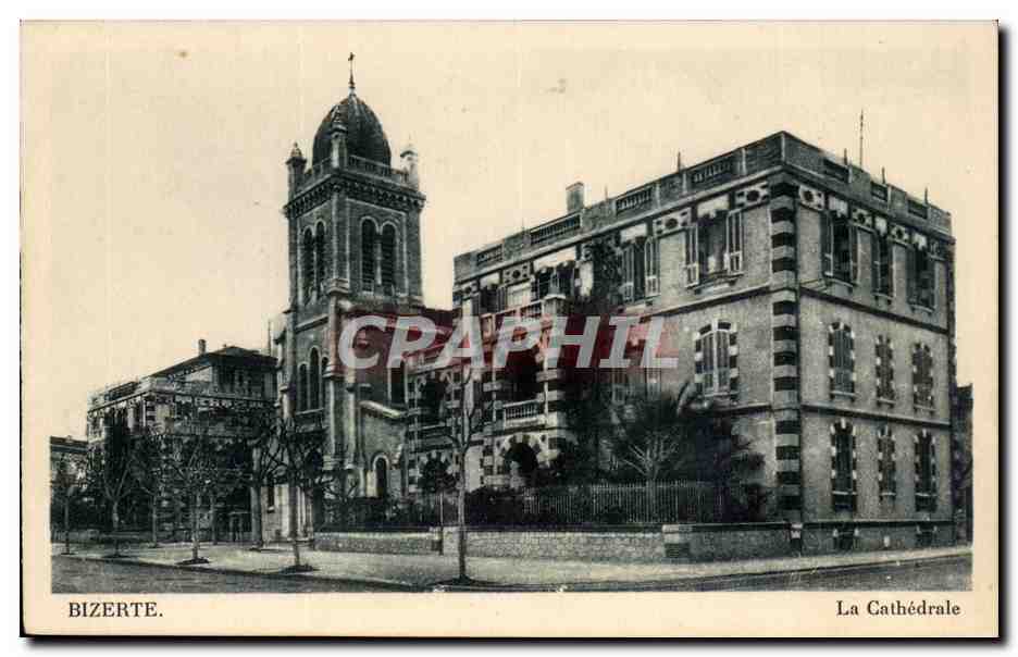 Tunisie CPA Bizerte La cathedrale