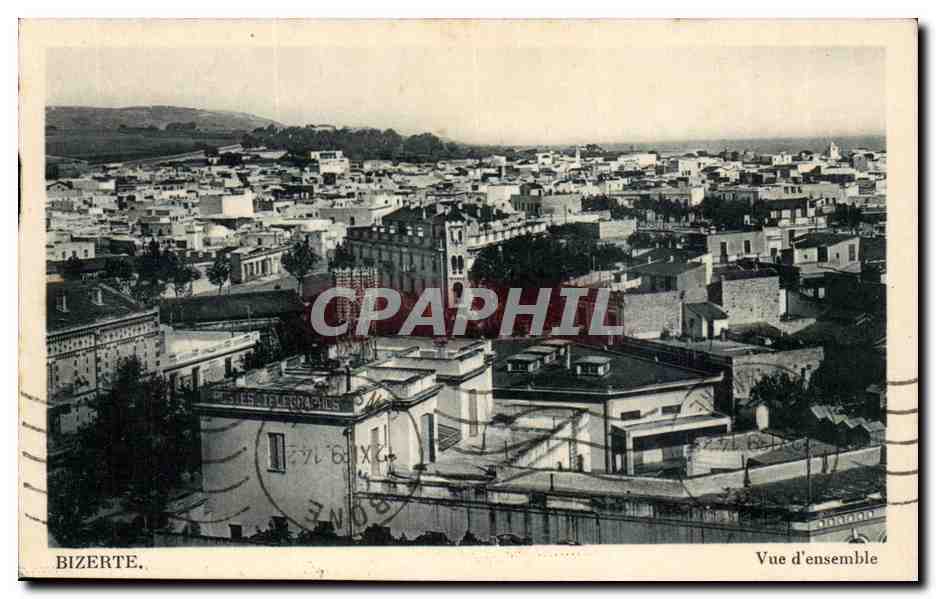 Tunisie CPA Bizerte Vue d'ensemble (postes et telegraphes)