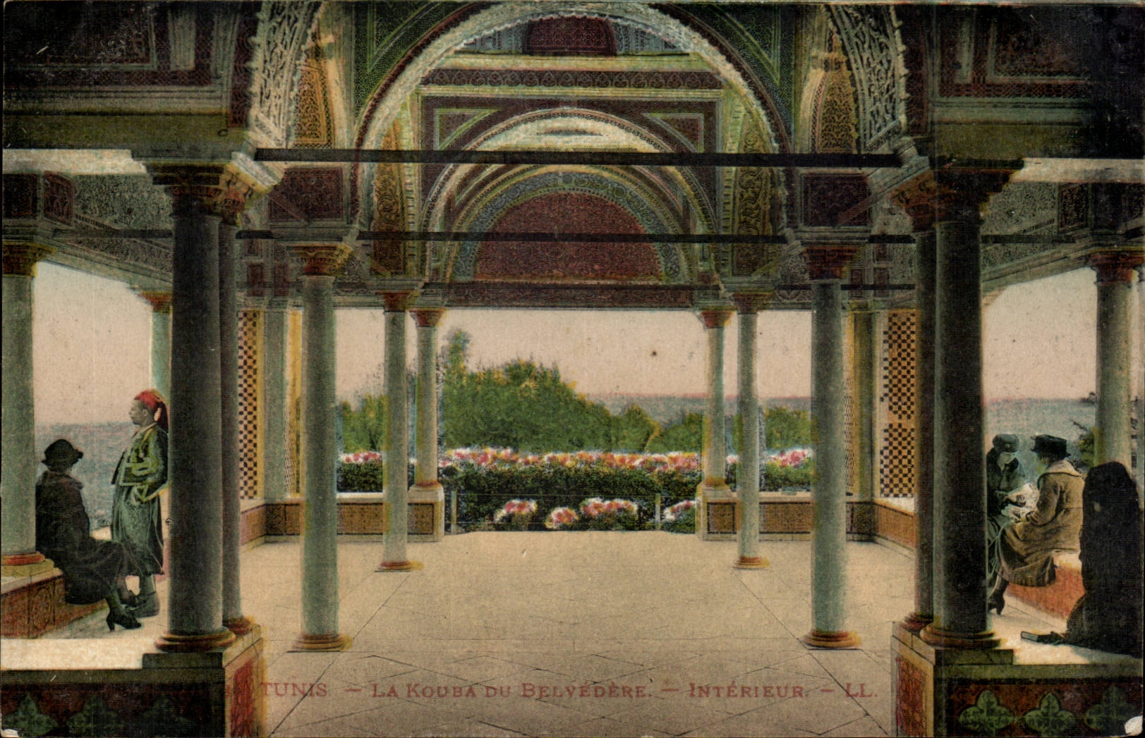 Tunisie CPA Tunis La Kouba du belvedere Interieur 