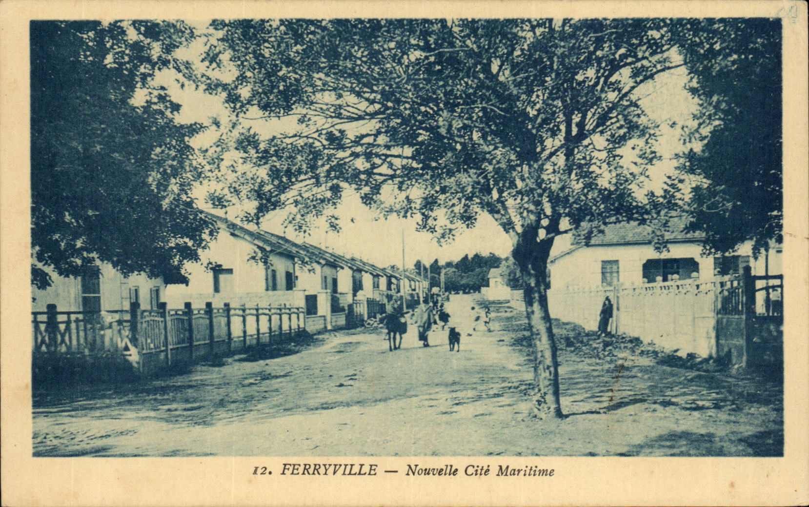 Tunisie CPA Ferryville Nouvelle cite maritime