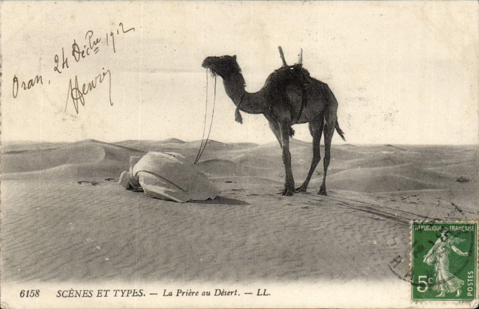 The Prayer in the Desert — SCÈNES ET TYPES. — LL. — 6158