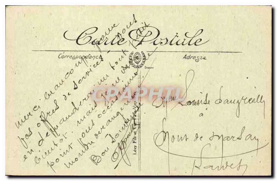 Tunisie Tunis CPA Banque d'Algerie  — Rückseite
