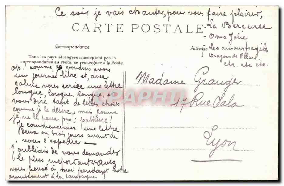 Tunisie Tunis CPA Vue generale — Verso