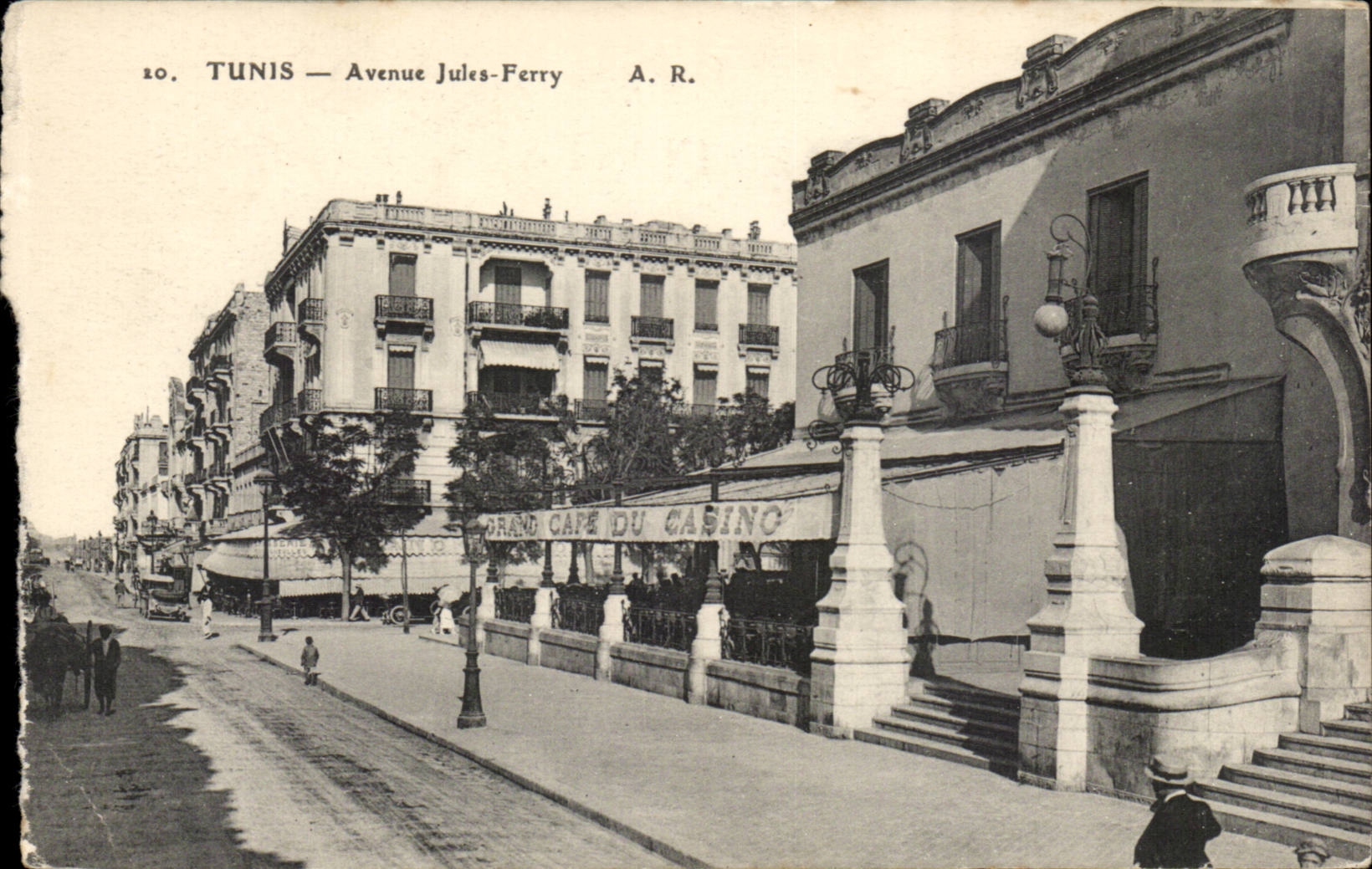 Tunisie Tunis CPA Avenue Jules Ferry