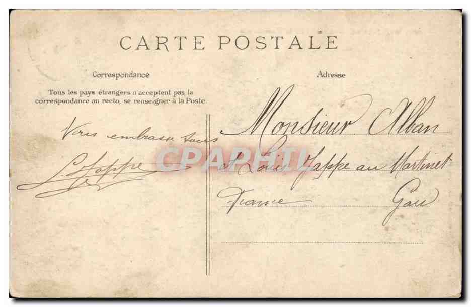 Tunisie CArthage CPA Abside de la cathedrale — Rückseite