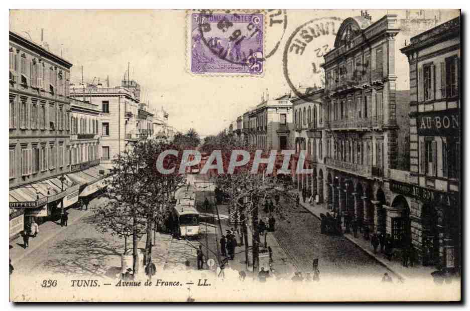 Tunisie CPA Tunis Avenue de France