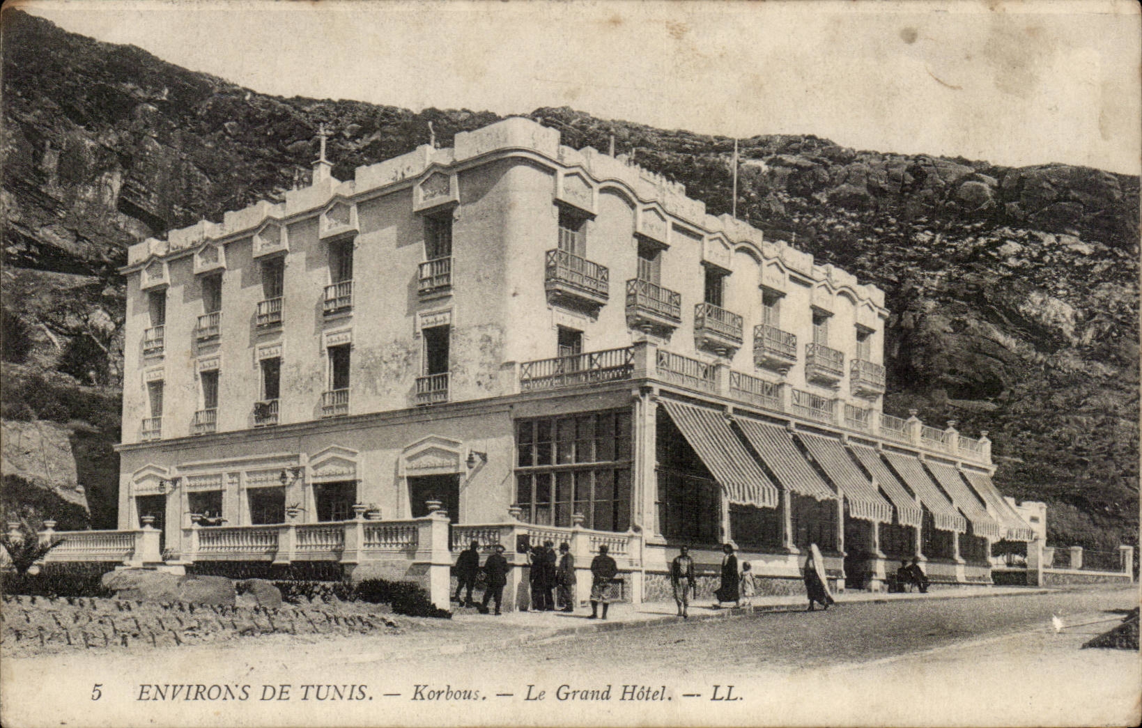 Tunisie CPA Environs de Tunis Korbous Le grand hotel